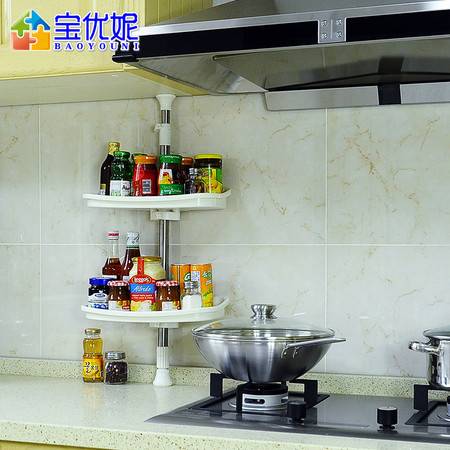 打造井井有條的廚房 寶優(yōu)妮多層置物架，讓調(diào)味料收納更輕松